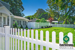 Contemporary Classic White 3 Inch By Seven Eight Inch Picket Fence Made With EverStrong Profiles for Vinyl Fence and Railing #fence #fences #vinylfence #pvcfence #vinylfences #pvcfences #picketfence #fencecompany #fencecontractor #fenceinstaller #fencesupplies #longisland #longislandny #connecticut #rhodeisland #massachusetts #newjersey #pennsylvania #thenortheast #tristatearea